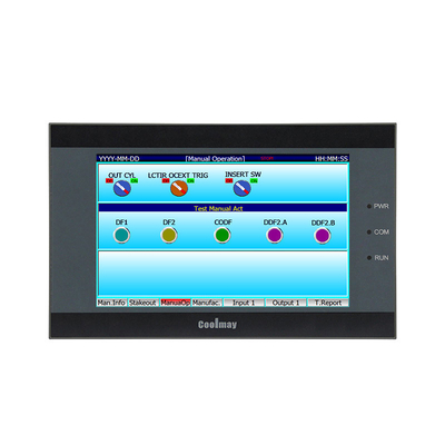 Analog-Ausgang Integrierte 5 Zoll HMI-PLC-Controller vollautomatische Schaltflächen-Zuführmaschine-Controller